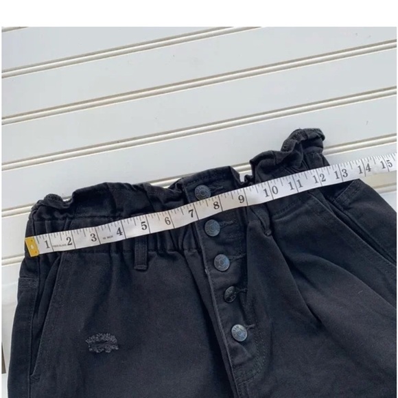 SHEIN Black High Rise paperbag Jeans size M - Picture 8 of 11